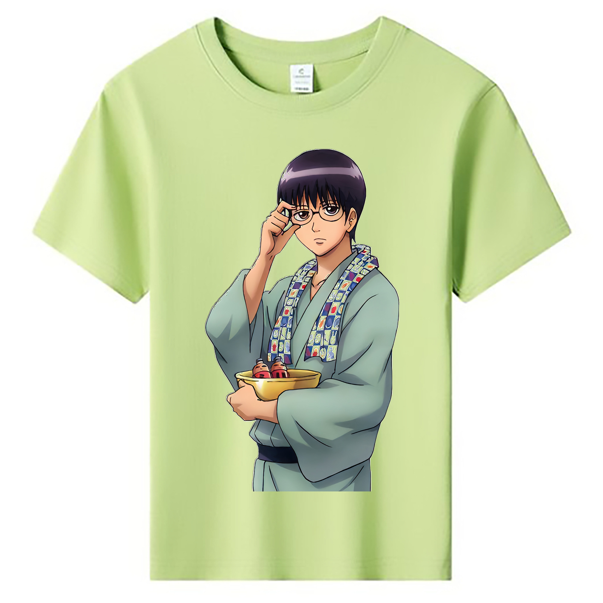 （画像用） ぎんたま 坂田銀時（さかたぎんとき） 神楽 志村新八（しむら しんぱち） GINTAMA Sakata Gintoki Kagura Shimura Shinpachi 綿100％キッズTシャツ（フロントプリント）